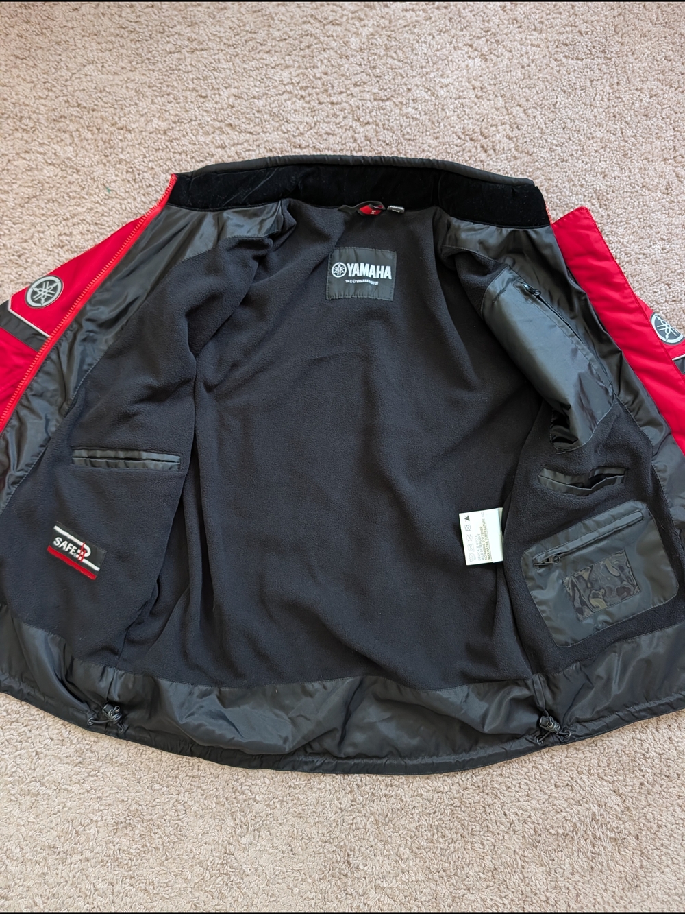 Yamaha Men Red Black Vintage Y2K Performance Motocross Riding Jacket Size Medium - Picture 2 of 14